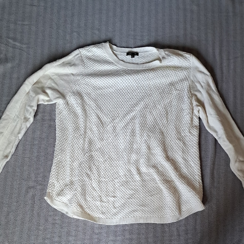 Lety & Me White Sweater - Good Condition
